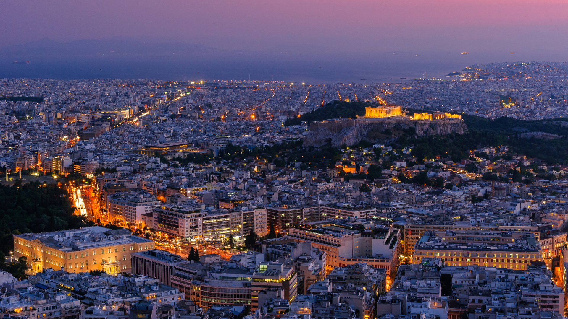 athens night